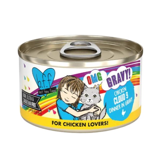 Bff Cat Omg Chicken Cloud 9 Dinner In Gravy 2.8Oz (Case Of 12)