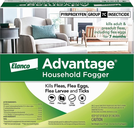 Advantage Household Fogger (3X2oz) - Eliminate Fleas and Insects for Up to 7 Months