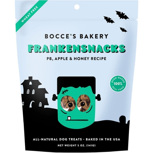 Bocces Bakery Dog Frankensnacks 5Oz - Soft-Baked, Wheat-Free Treats for Dogs