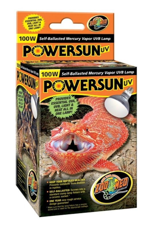 Zoo Med PowerSun UV Self-Ballasted Mercury Vapor Lamp - 100W