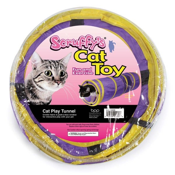 Scruffy's Collapsible Cat Play Tunnel