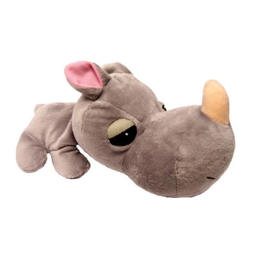 Digger's Fathedz Rhino - Soft Plush Dog Toy with Squeaker