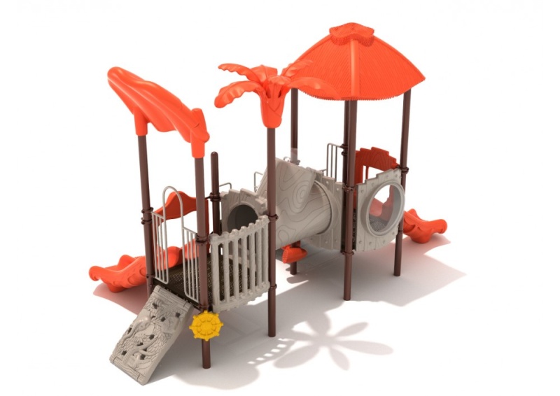 Continuous Canopy Playground Structure with Games, Climber and Slides