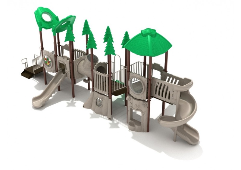 Comfy Chameleon Playground Structure with Games, Climbers and Slides