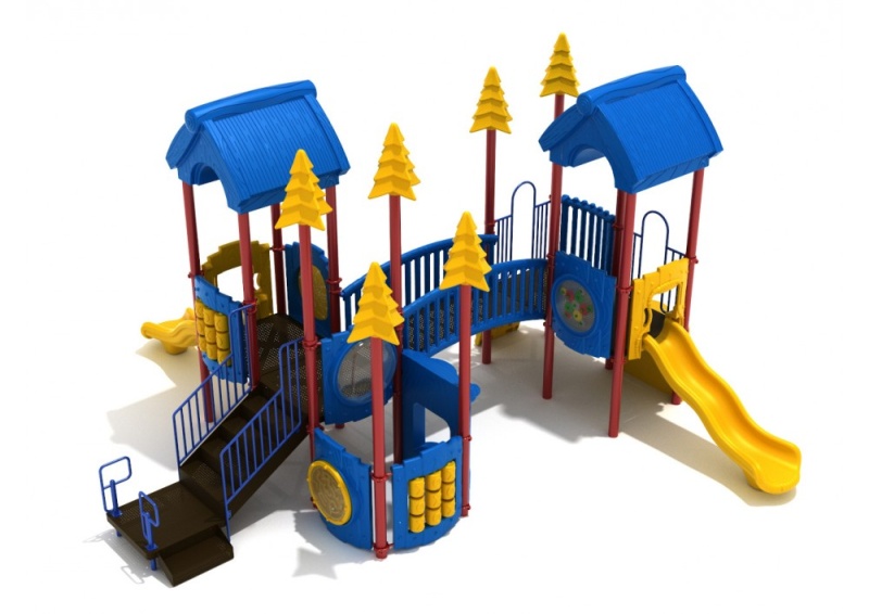 Orchid Oasis Playground Structure with Games, Climbers and Slides