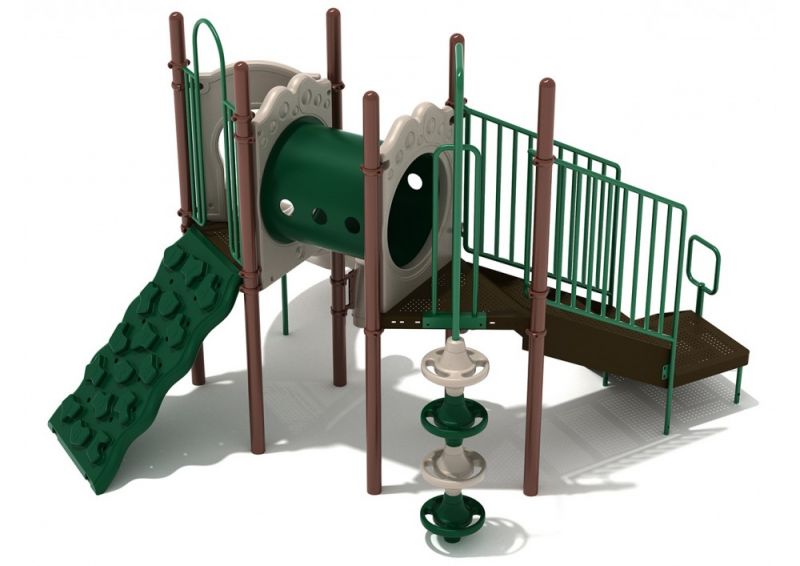Worthy Courage Playground Structure with Interactive Games, Slides and Climbers
