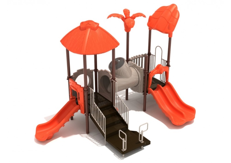 Continuous Canopy Playground Structure with Games, Climber and Slides