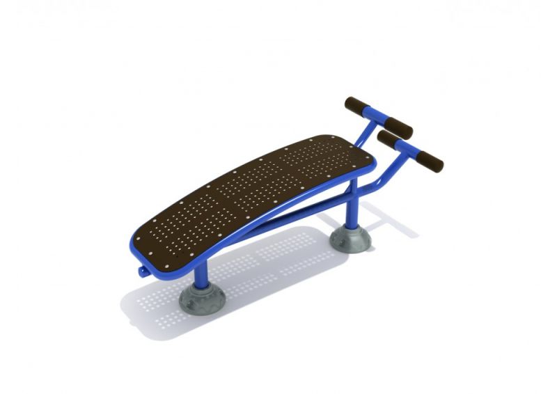 Outdoor Fitness Single Station Sit Up Bench