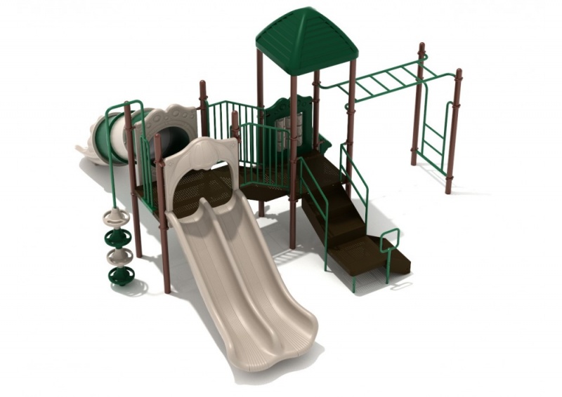 Tidewater Club Playground Structure with Interactive Games, Slides and Climbers
