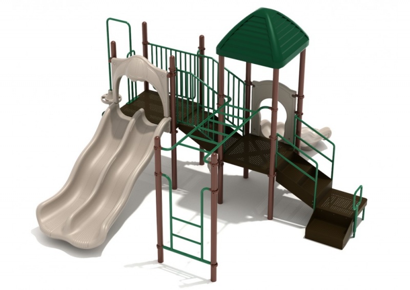 Sunset Harbor Playground Structure with Interactive Games, Slides and Climbers