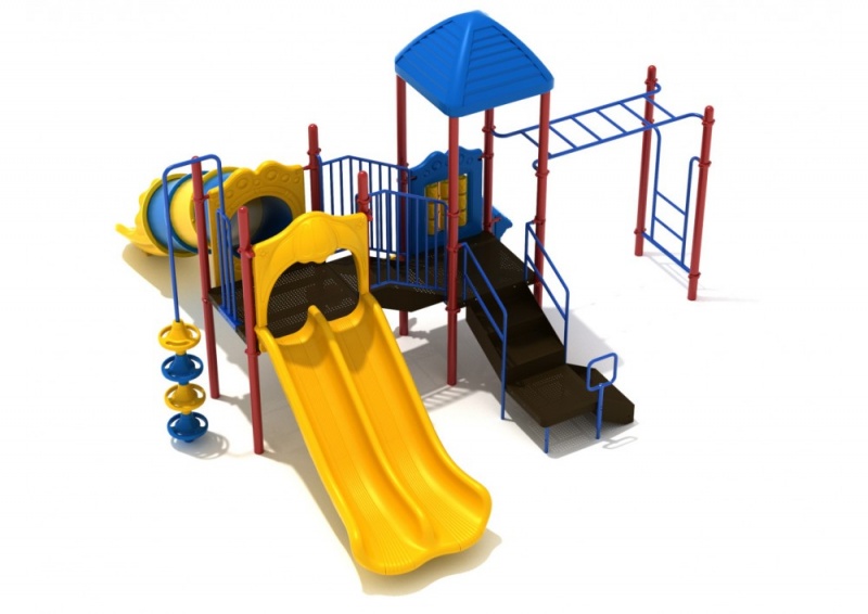 Tidewater Club Playground Structure with Interactive Games, Slides and Climbers
