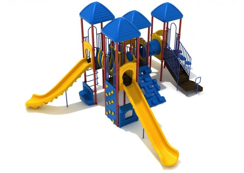 Figg's Landing Playground Structure with Interactive Games, Slides and Climbers