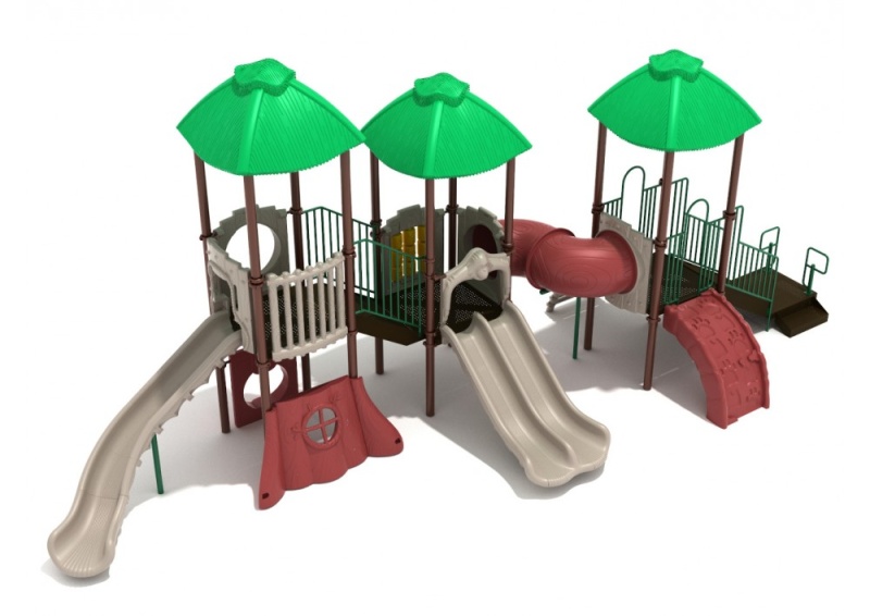Oscar Orangutan Playground Structure with Games, Climber and Slides
