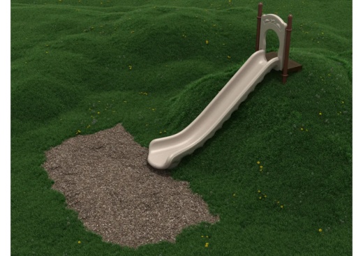 6 Foot Single Straight Embankment Slide