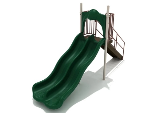 5 Foot Double Wave Slide for Thrilling Playground Fun