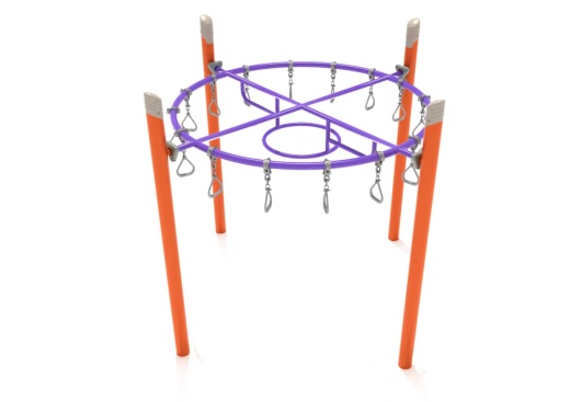 Single Post Circle Overhead Swinging Ring Ladder - Fun Meets Fitness