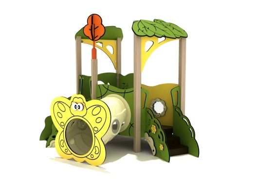 Crimson Queen Canopy Mini Play Structure, Saltguard
