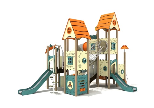 Red Mulberry Canopy Quest Play Structure, Stainless Steel