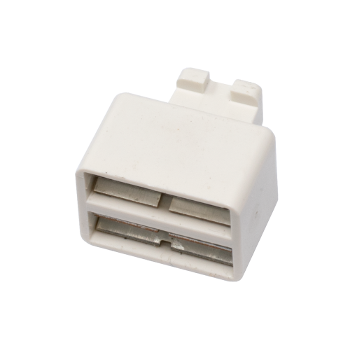 White 66 Block Bridging Clip (1 Pair)