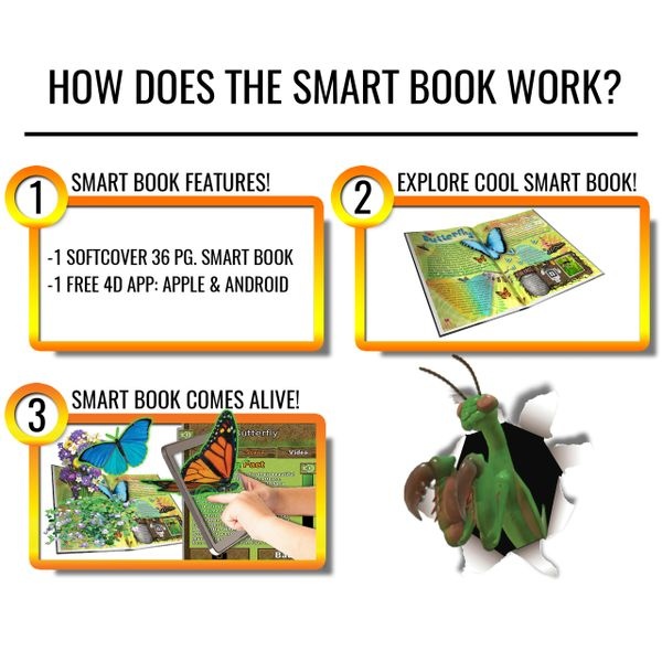Popar Bugs 4D Smart Book & App