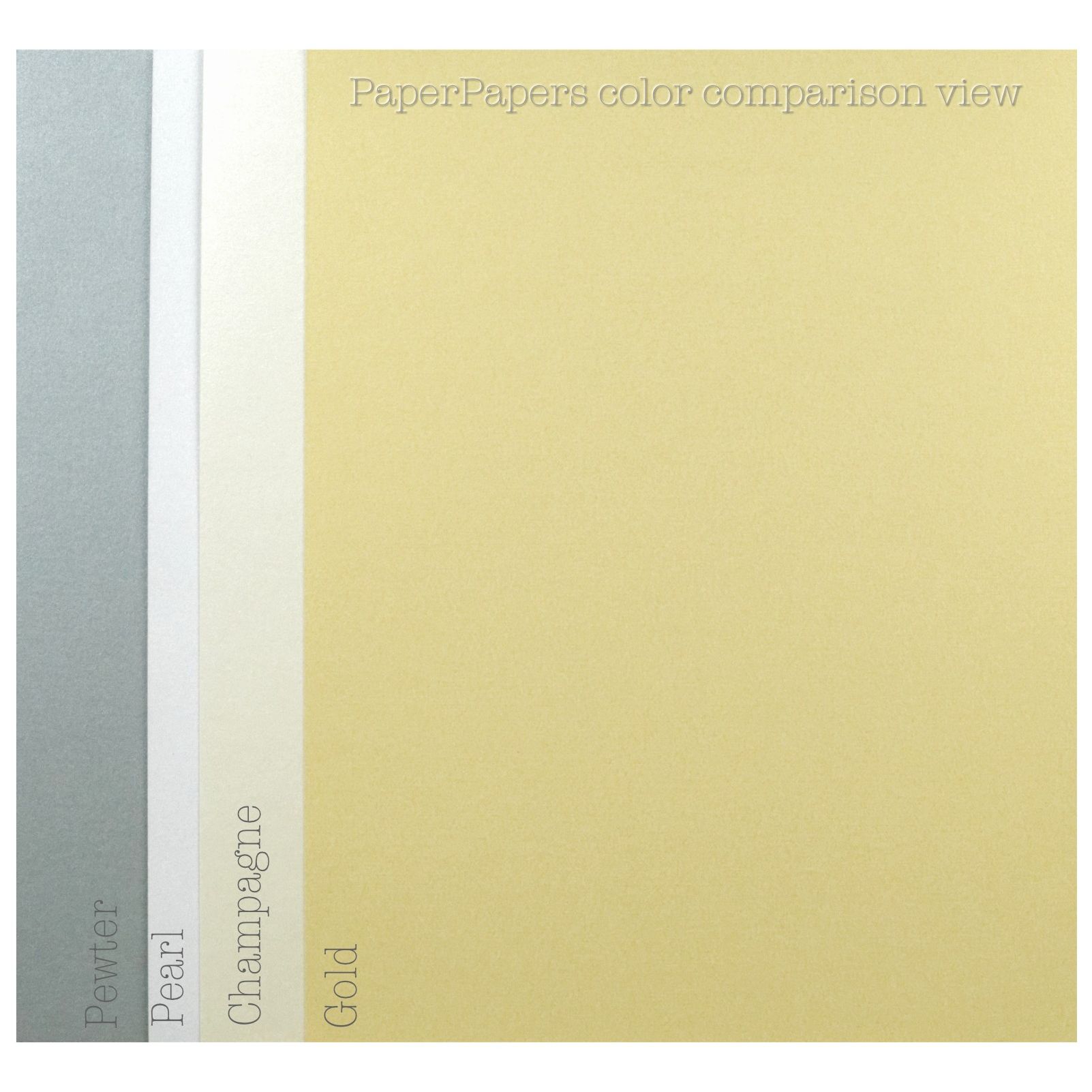 Shine (Light) GOLD - Shimmer Metallic Card Stock Paper - 12x12 - 107lb Cove