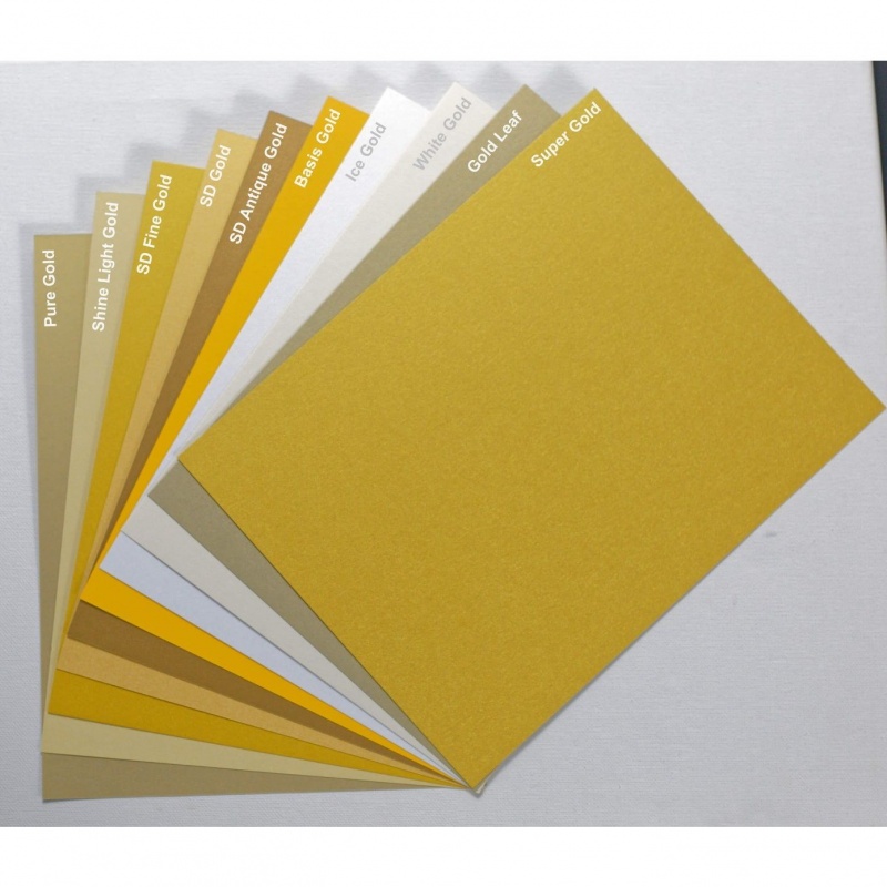 Shine (Light) GOLD - Shimmer Metallic Card Stock Paper - 8.5 x 11 - 107lb  Cover (290gsm) - 25 PK [dd]