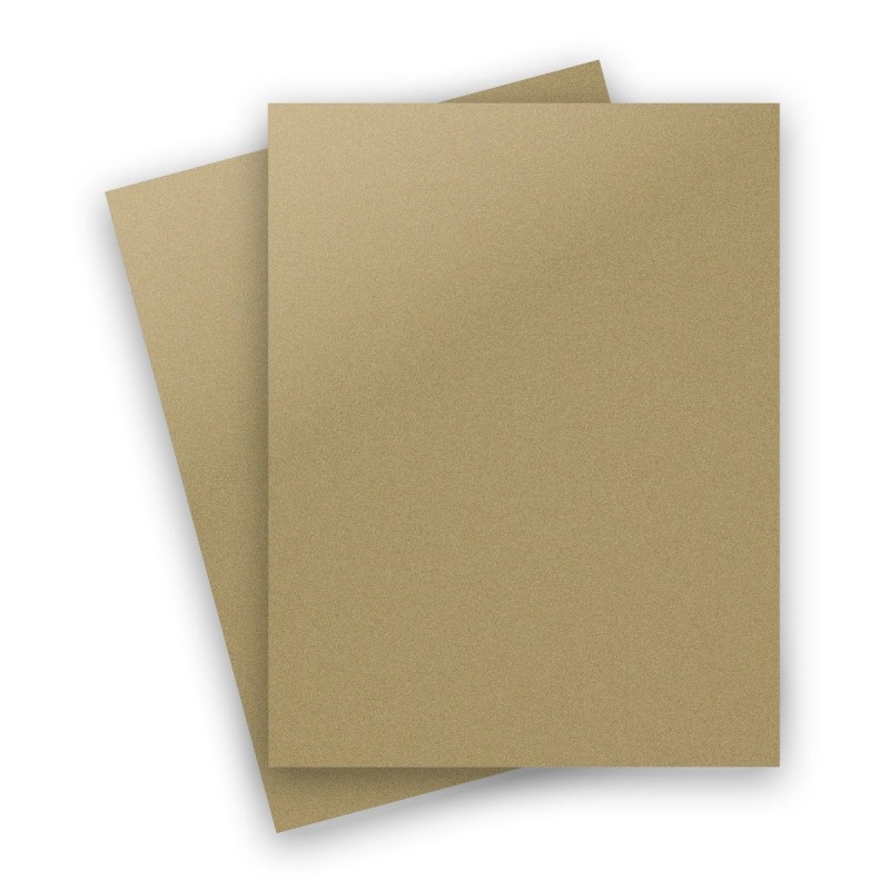 [Clearance] Curious Metallic - Gold Leaf 8.5X11 Letter Size Card Stock  Paper 92Lb Cover - 25 Pk