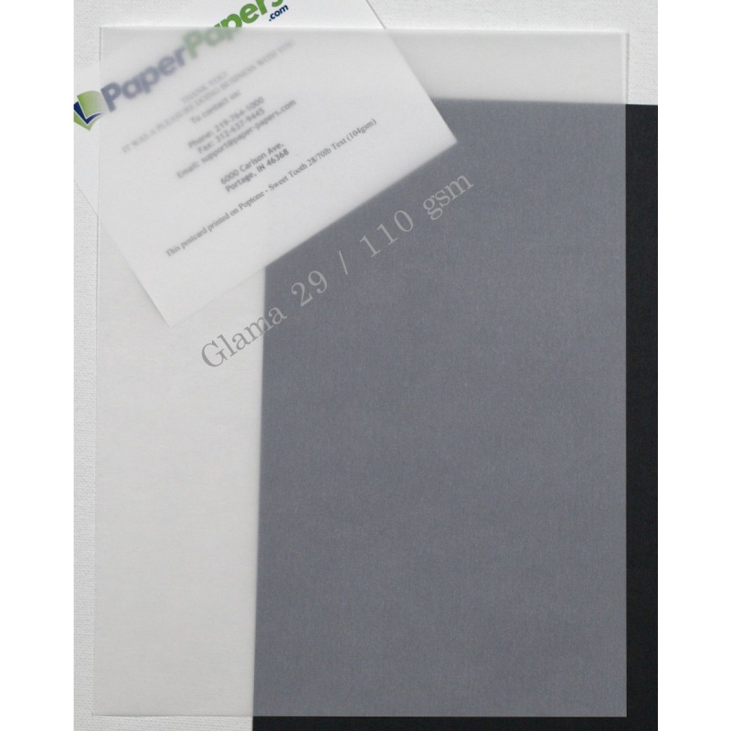 Cti Glama Natural Translucent (Vellum) Clear 29Lb Text Paper (28 X 40)