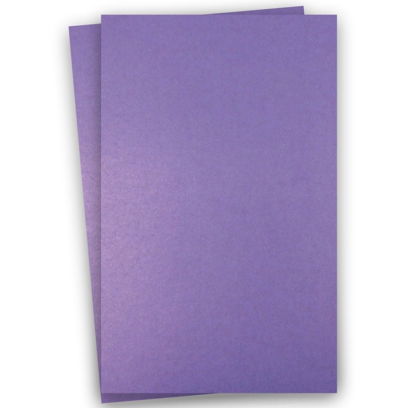 Shine Violet Satin - Shimmer Metallic Card Stock Paper - 11X17 Ledger Size