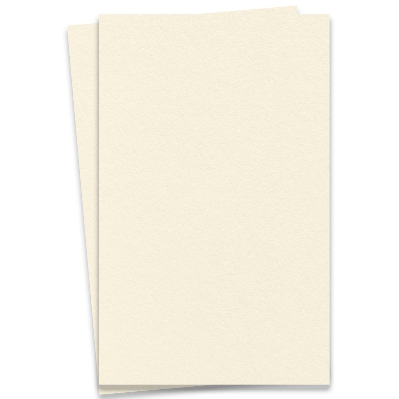 Crane's Crest Pearl White Card Stock - 8 1/2 x 11 in 110 lb Cover Smooth 100% Cotton 125 per Package