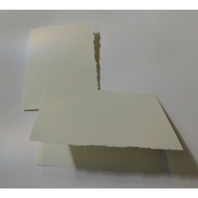 Deckled Edge LEGAL SIZE Cardstock Paper 8.5X14 Natural White Premium  Pastelle 80C/216gsm - 100 PK