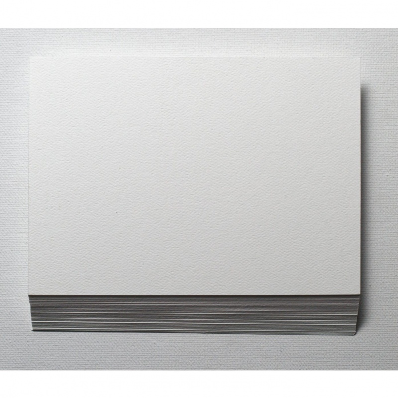 Textured Felt Pure White 100C (5X7) A7 Flat Cards - 50 Pack