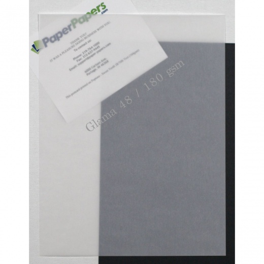 Cti Glama Natural Translucent (Vellum) Clear 48Lb Cover Paper - 100 Sheets Per Package