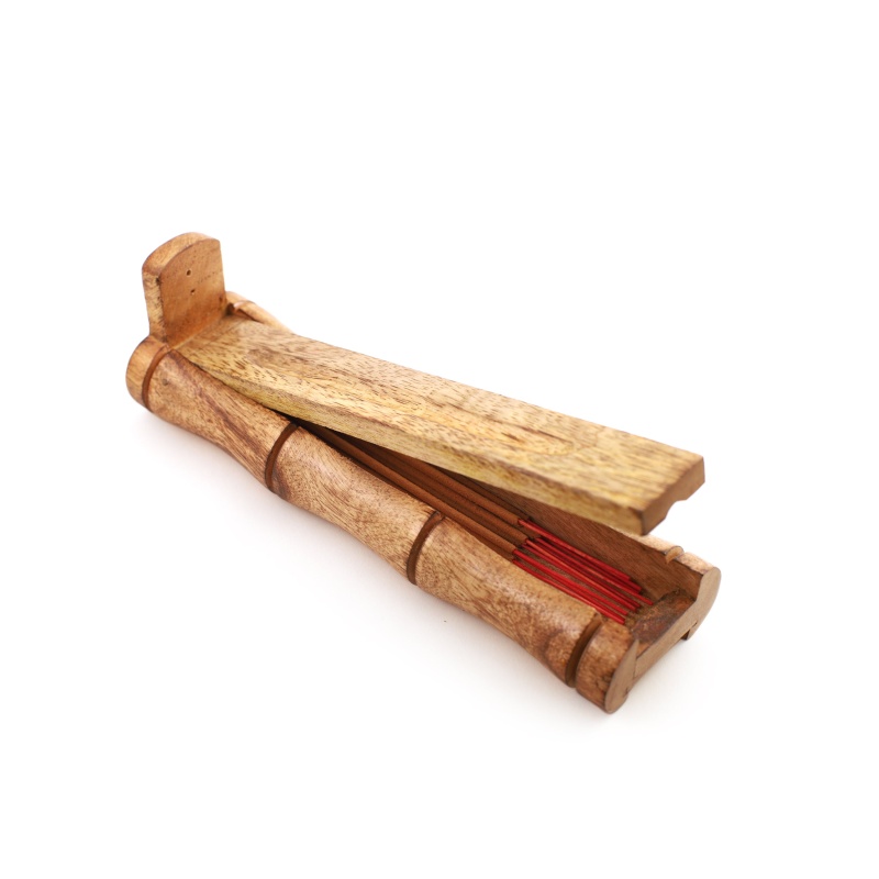 Incense Burner - Bamboo Holder And Storage