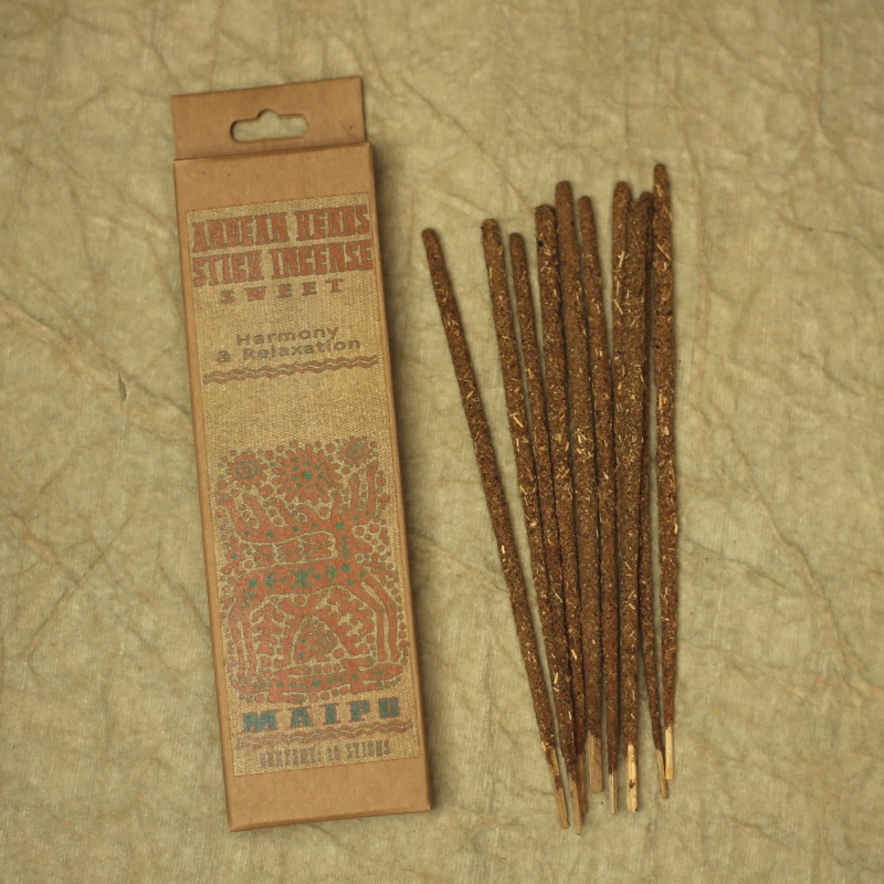 Smudging Incense - Sweet - Andean Herbs Incense Sticks - Harmony & Relaxation