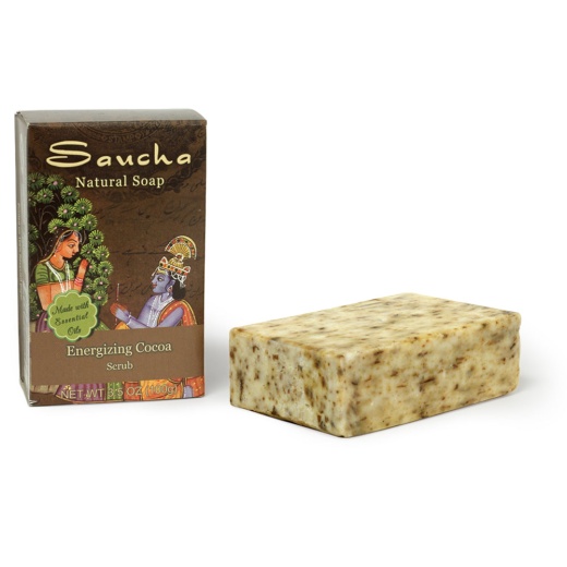 Saucha Soap Bar - Natural Energizing Cocoa Scrub