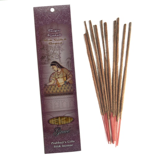 Incense Sticks Ragini Kachaili - Musk, Vanilla, and Bergamot for Grace