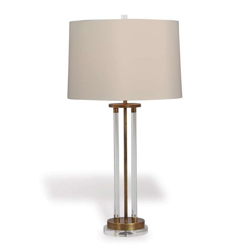 Moderne Brass Lamp 36"h