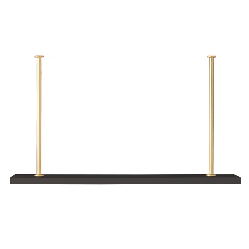 Marais Additional Shelf Black/Gold Kit 36"w