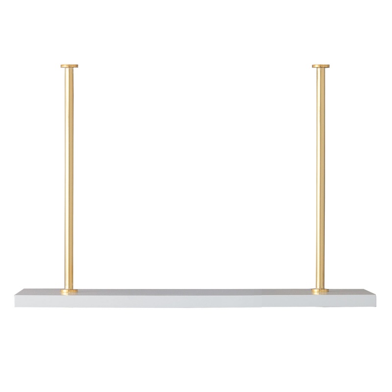 Marais Additional Shelf White/Gold Kit 24"W