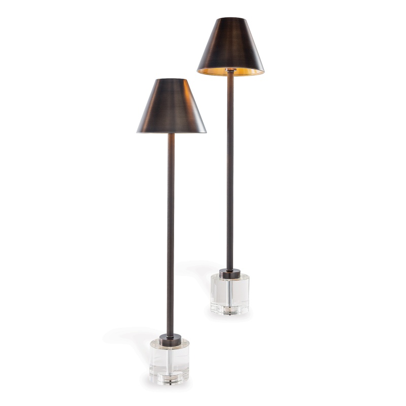 Parliament Crystal/Bronze Buffet Lamp Set of 2