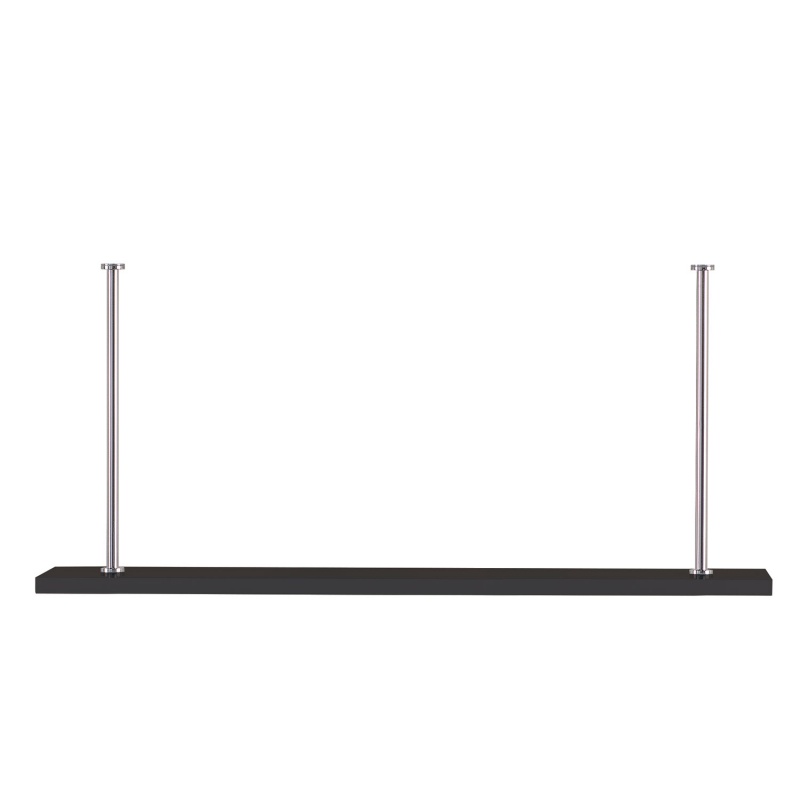 Marais Additional Shelf Black/Nickel Kit 48"w