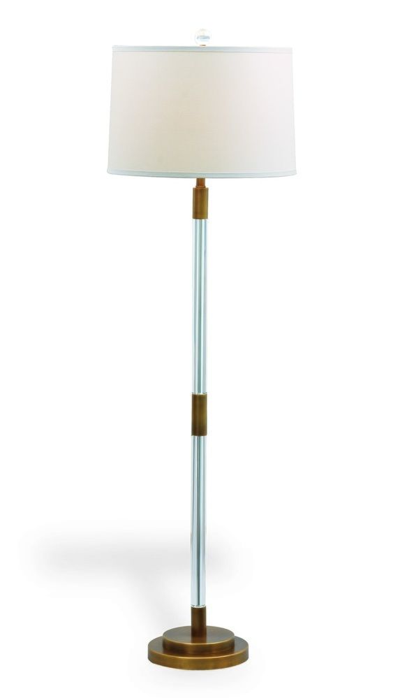 Maxwell Brass Floor Lamp 64"h