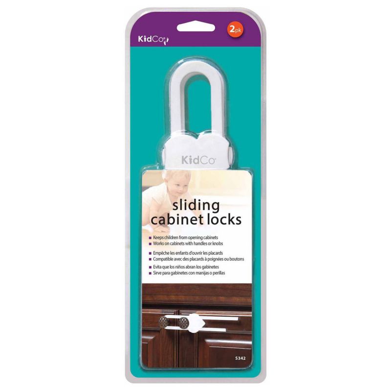 Sliding Cabinet And Drawer Lock 2 Pack