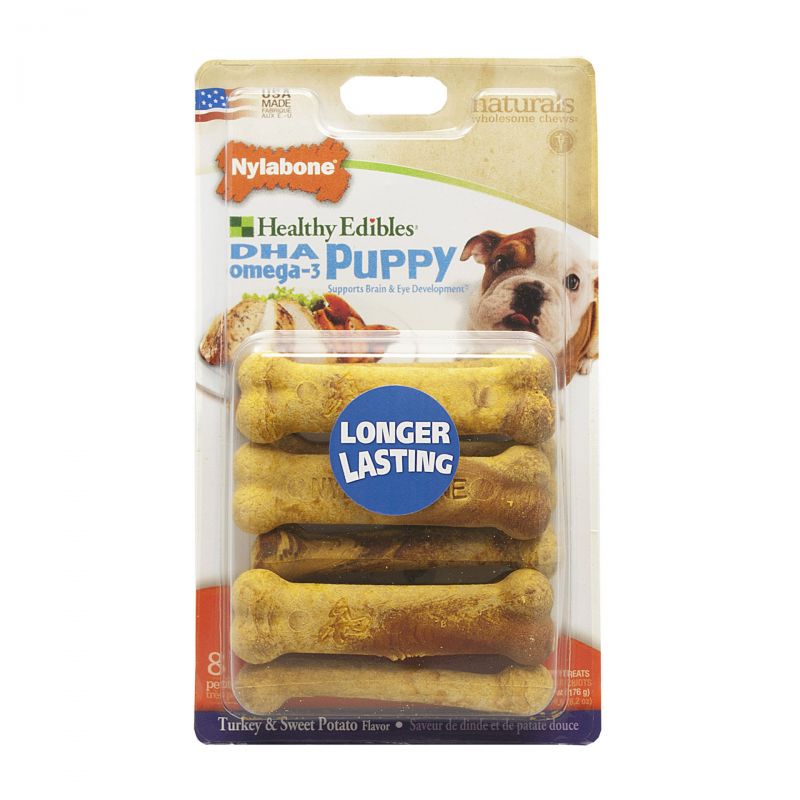 Healthy Edibles Longer Lasting Puppy Sweet Potato And Turkey Petite 8 Count