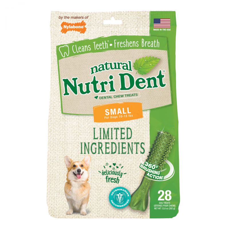 Nutri Dent Limited Ingredient Dental Chews Fresh Breath Small 28 Count