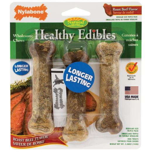 Healthy Edibles Longer Lasting Beef Treats - 3 Count