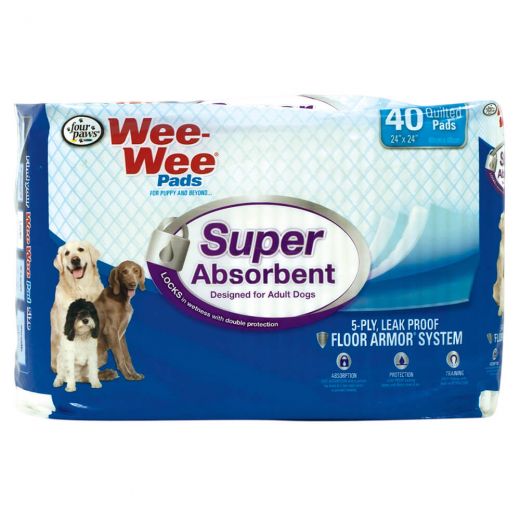 Wee-Wee Super Absorbent Pads 40 Count - Essential Pet Care