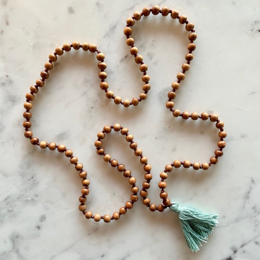 Paavani Ayurveda's Sandalwood Mala - Cotton Tassel