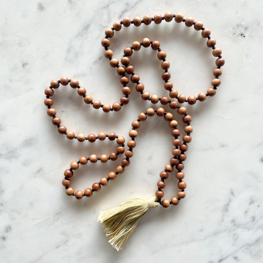 Paavani Ayurveda's Sandalwood Mala - Cotton Tassel
